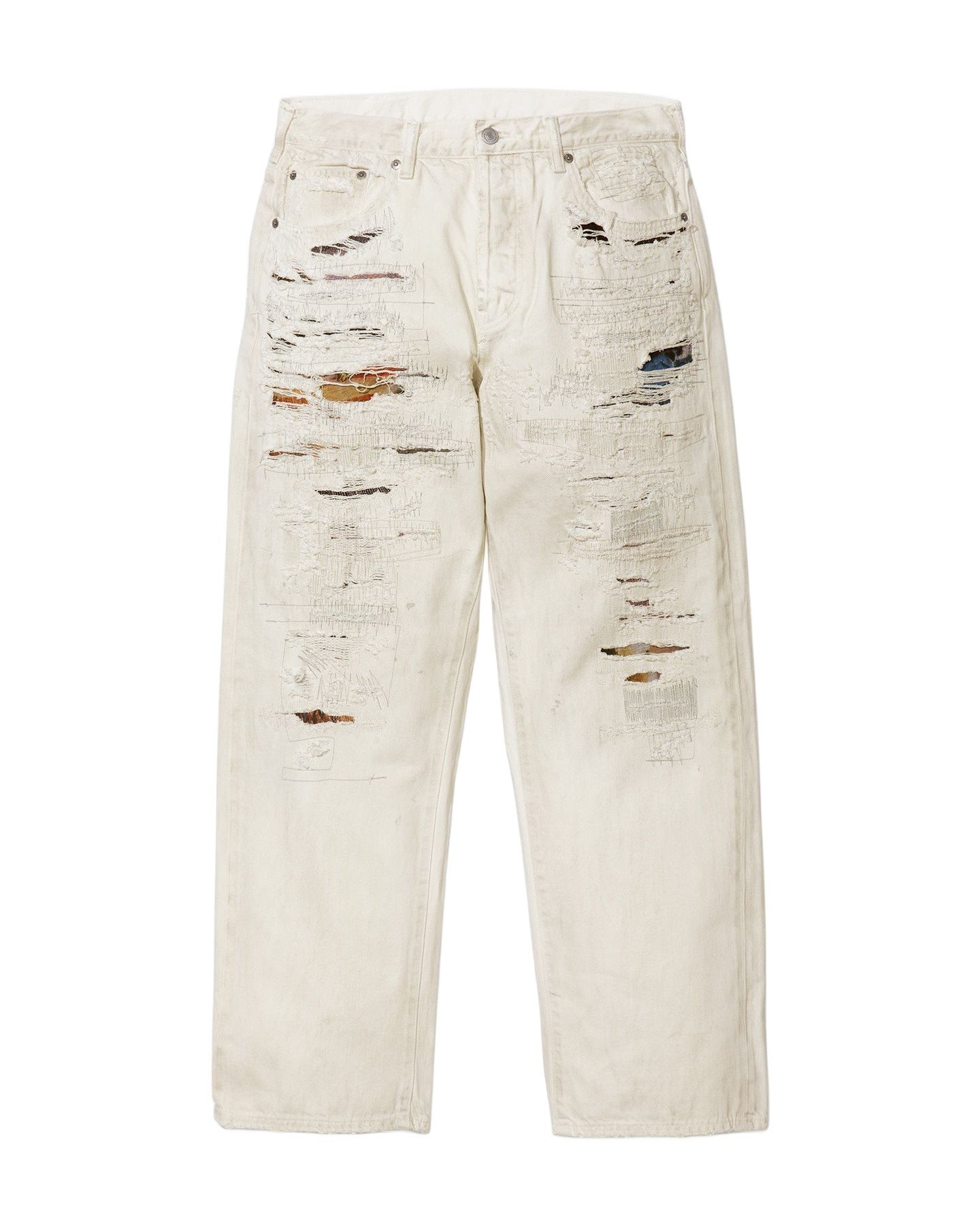 Supreme®/MM6 Maison Margiela Distressed Loose Fit Selvedge Jean view 8